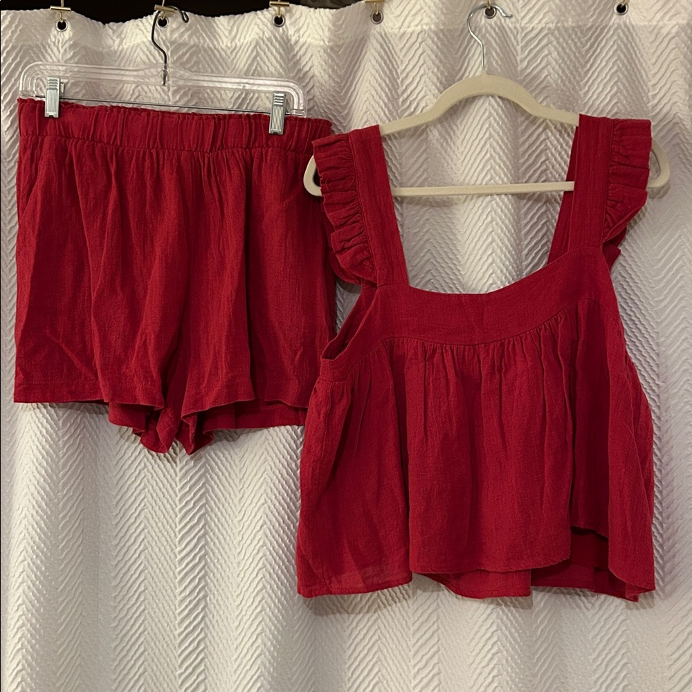 Karlie Red Short Set